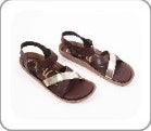 Women’s Printed Wedge Sandals with Adjustable Straps