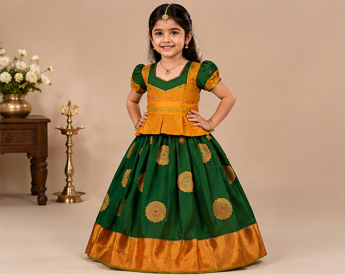 Kids Fancy  Pavadai Sets