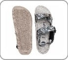 Women’s Printed Wedge Sandals with Adjustable Hoop Straps