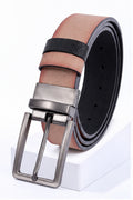 Men’s Reversible Brown & Black Textured Belt