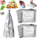 10 pcs Reusable Aluminum Foil Bag Food Storage