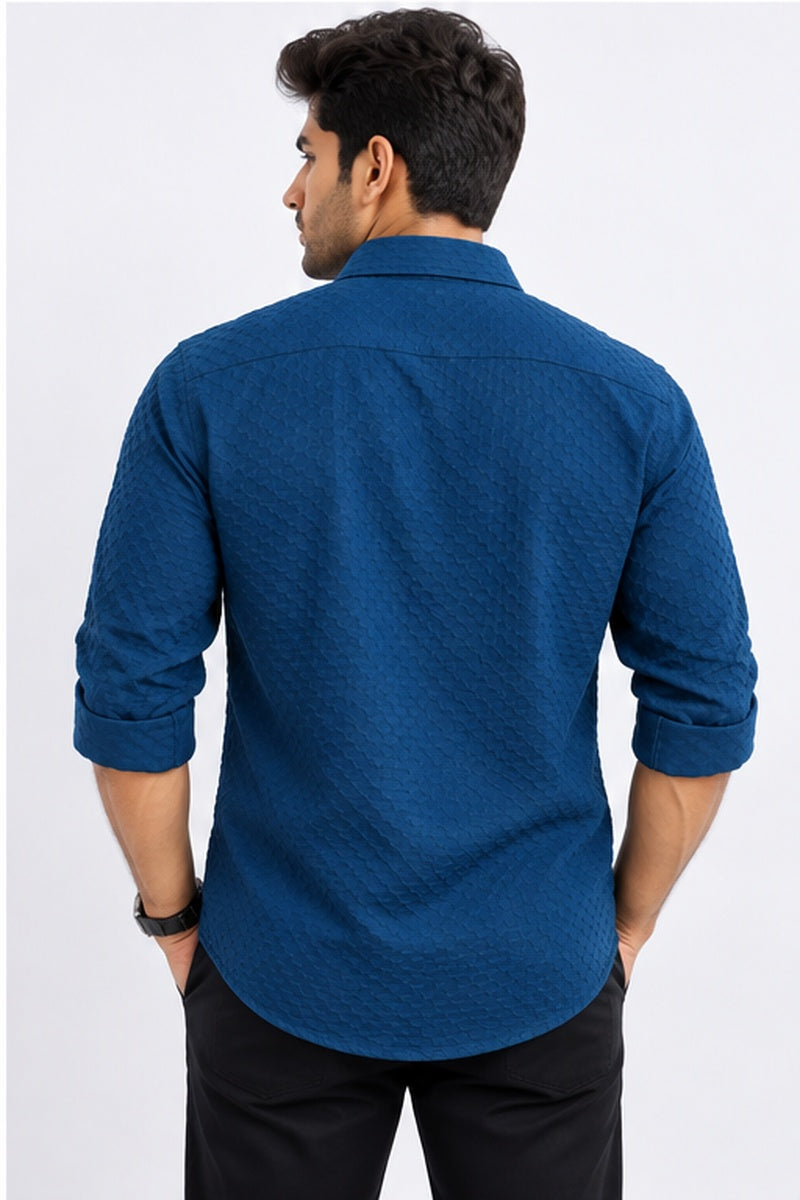 Men's Textured Casual Shirt