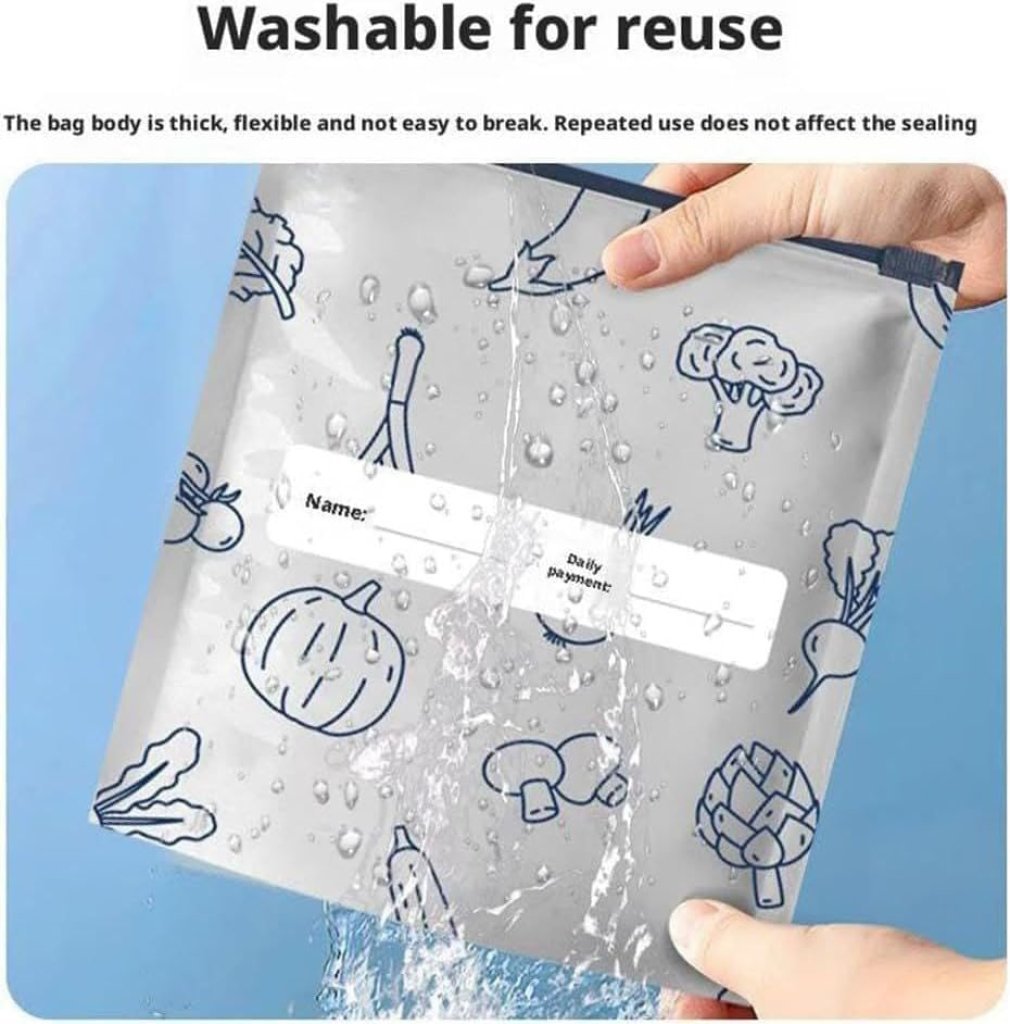 10 pcs Reusable Aluminum Foil Bag Food Storage