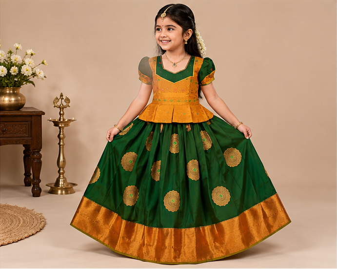 Kids Fancy  Pavadai Sets