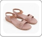Women’s Pink Backstrap Casual Sandals with Wedge Heel