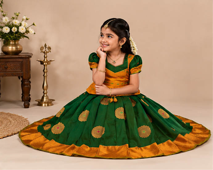 Kids Fancy  Pavadai Sets